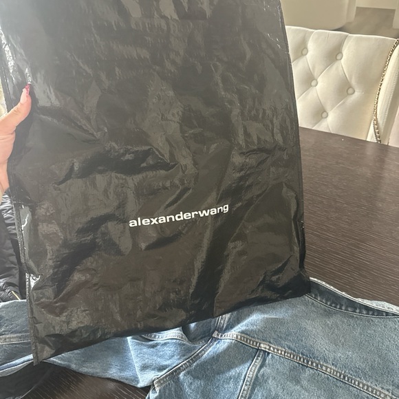 Alexander Wang Light Blue Shrunken Trucker Jacket - Picture 5 of 7